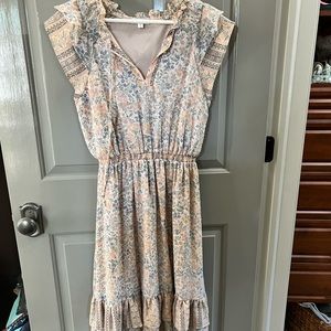 By the River. Adorable cap sleeve dress